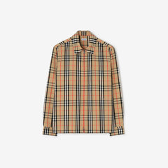 Check Cotton Linen Overshirt
