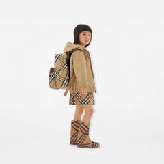 Check Nylon Backpack