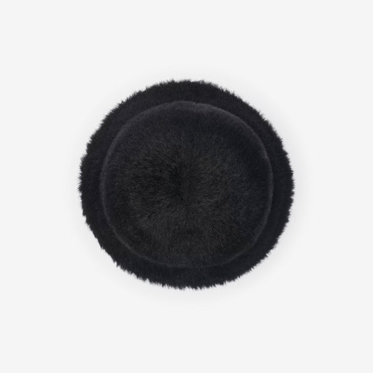 Knight Stamp Faux Fur Bucket Hat