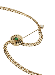 Emblem Tie Pin Necklace