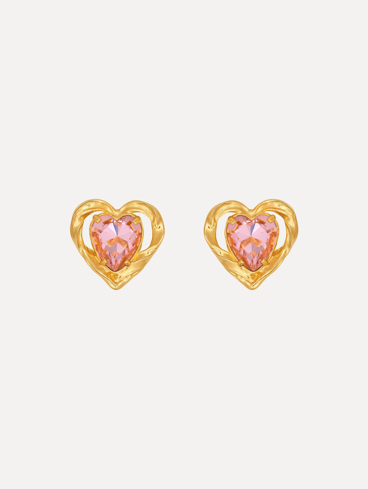 Heart Stone Earrings
