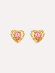 Heart Stone Earrings