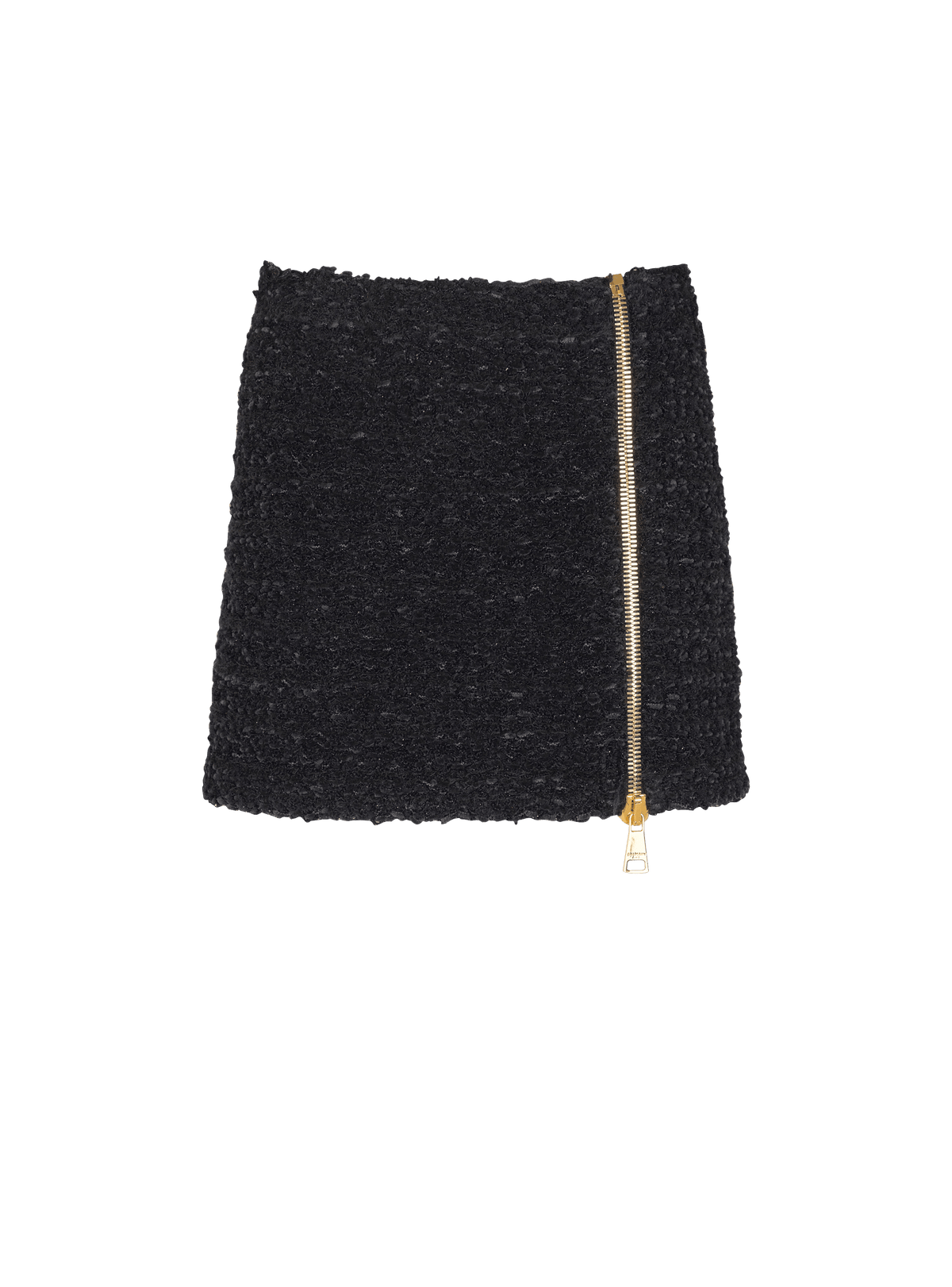Short Zipped Tweed Skirt