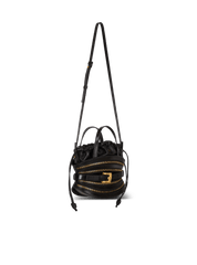 Mini Shuffle Zips Bag In Calfskin Leather