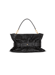 Medium Anthem Bag In Embossed Crocodile-print Calfskin