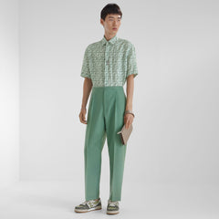 Green FF Linen Shirt