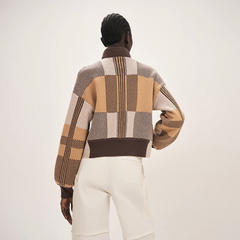 "Tartan" Long-Sleeve Sweater