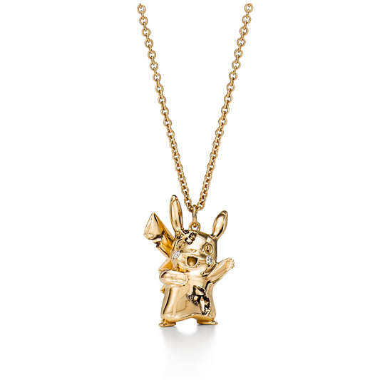 Tiffany & Arsham Studio & Pokémon Small Pikachu Pendant in 18k Yellow Gold with Diamonds