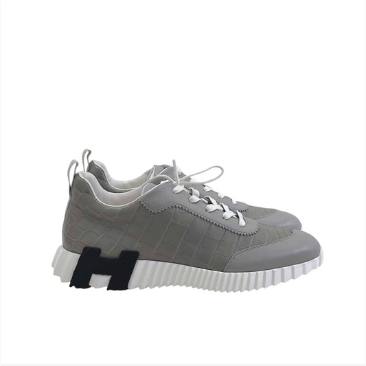 Hermes Bouncing 45.5 Croco Gris Silex