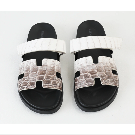 Chypre Sandal in Himalaya Niloticus Crocodile Leather