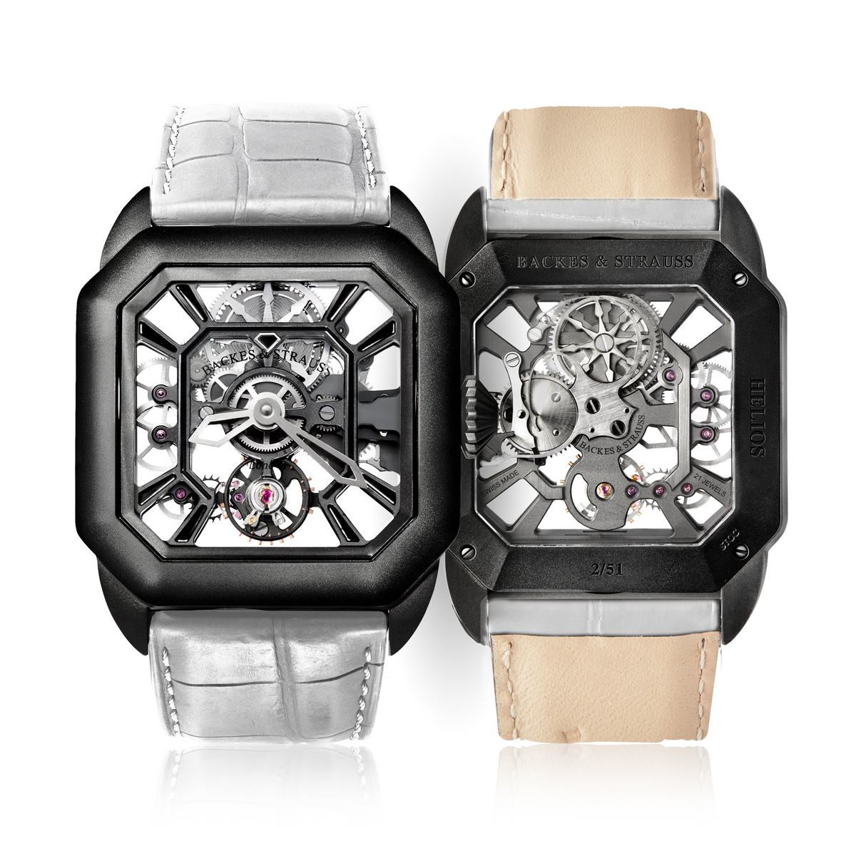 Helios Timepiece Brushed Titanium Black PVD Coated
