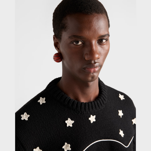 Metal Basketball Earring