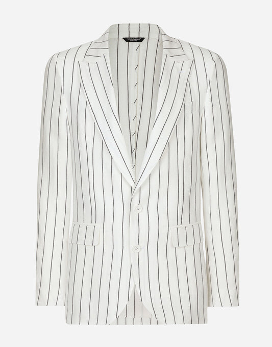 Single-Breasted Linen Sicilia-Fit Jacket