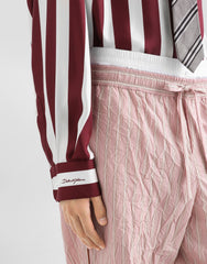 Striped Silk Twill Shirt