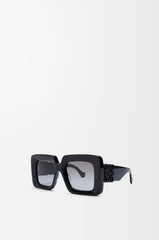 Beveled Square Maxi Anagram Sunglasses