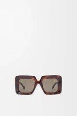 Beveled Square Maxi Anagram Sunglasses