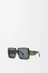 Beveled Square Maxi Anagram Sunglasses