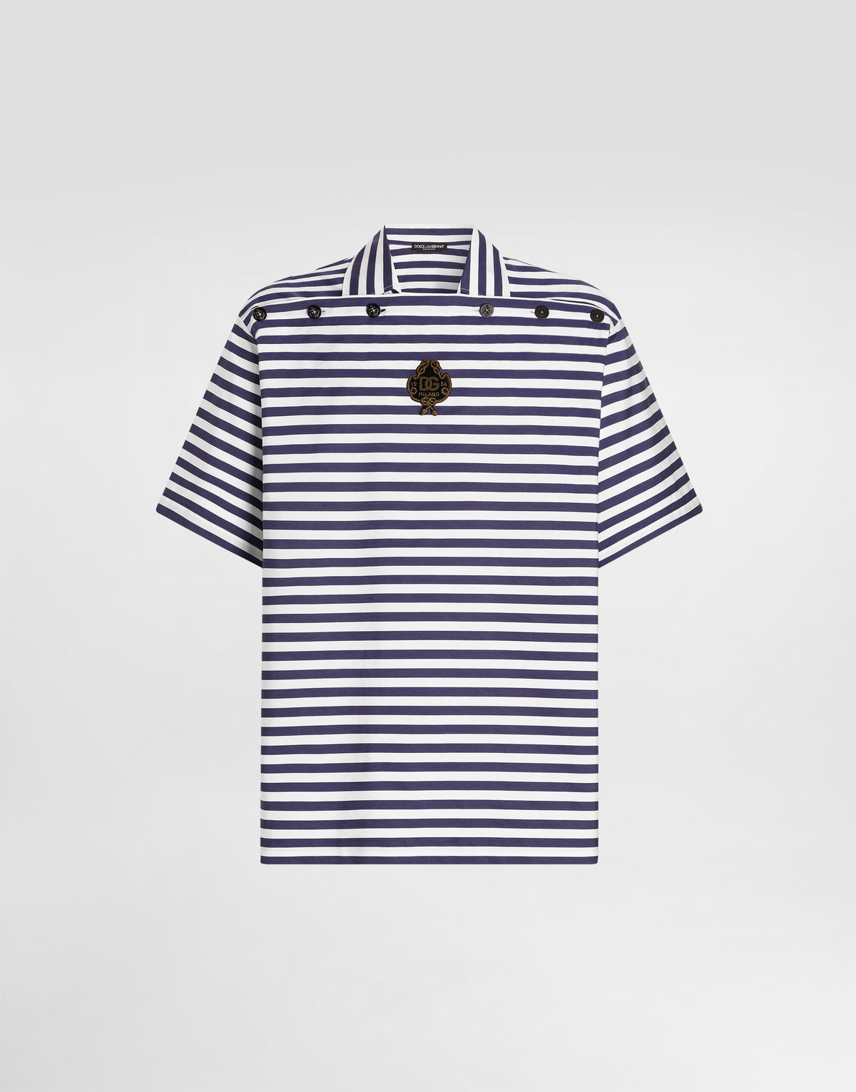 Striped Cotton Polo Shirt