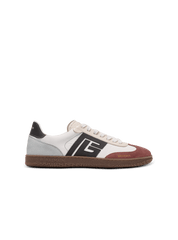 Balmain Swan Suede And Nylon Trainers