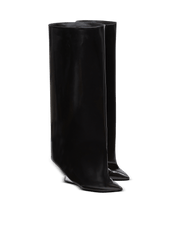 Wedge Calfskin Leather Boots