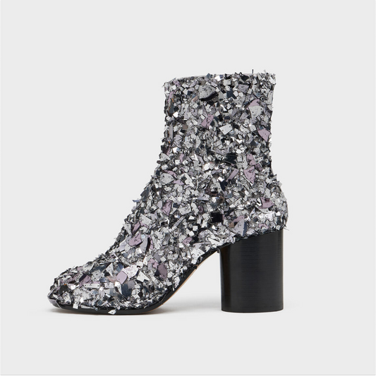 Tabi Glitter-Embellished Ankle Boots