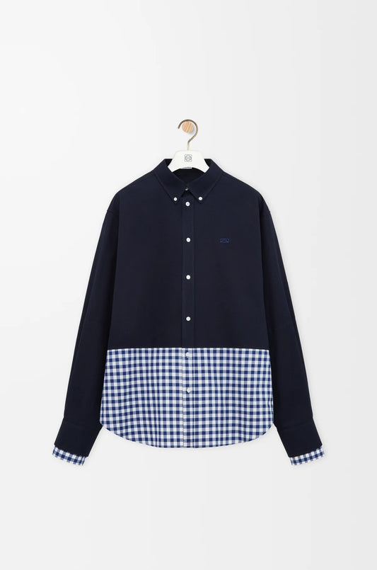 Shirt In Cotton Twill And Poplin