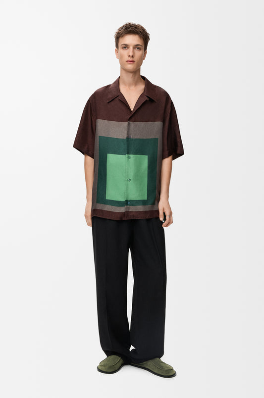 Short Sleeve Shirt In Silk