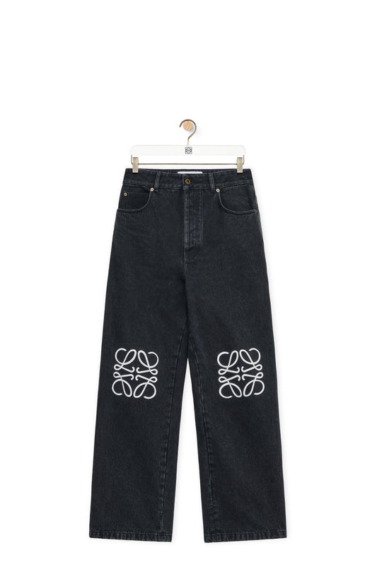 Anagram baggy jeans in denim