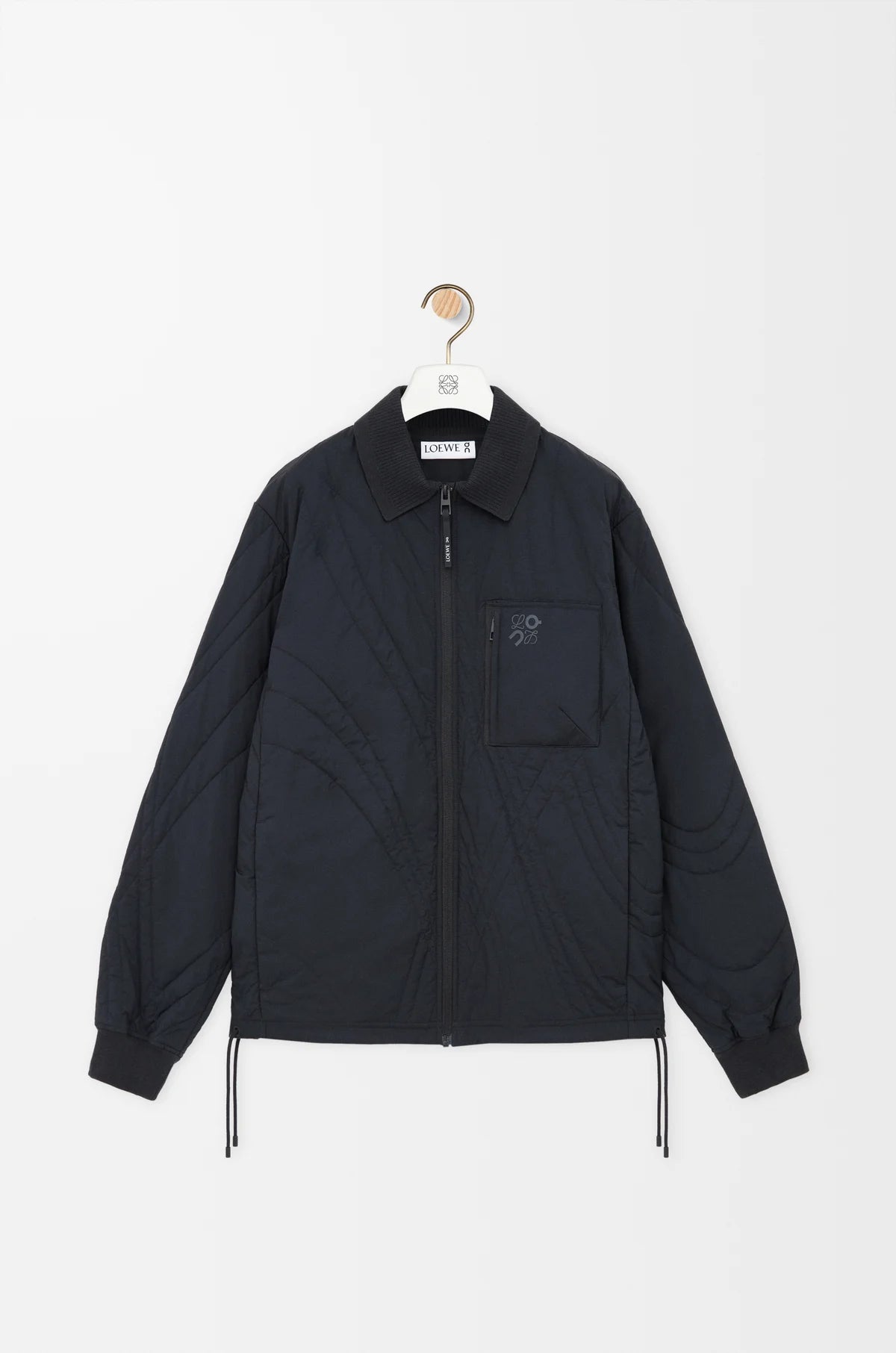 Quilted Jacket In Technical Shell