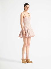 Flared Tweed Dress