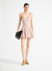 Flared Tweed Dress