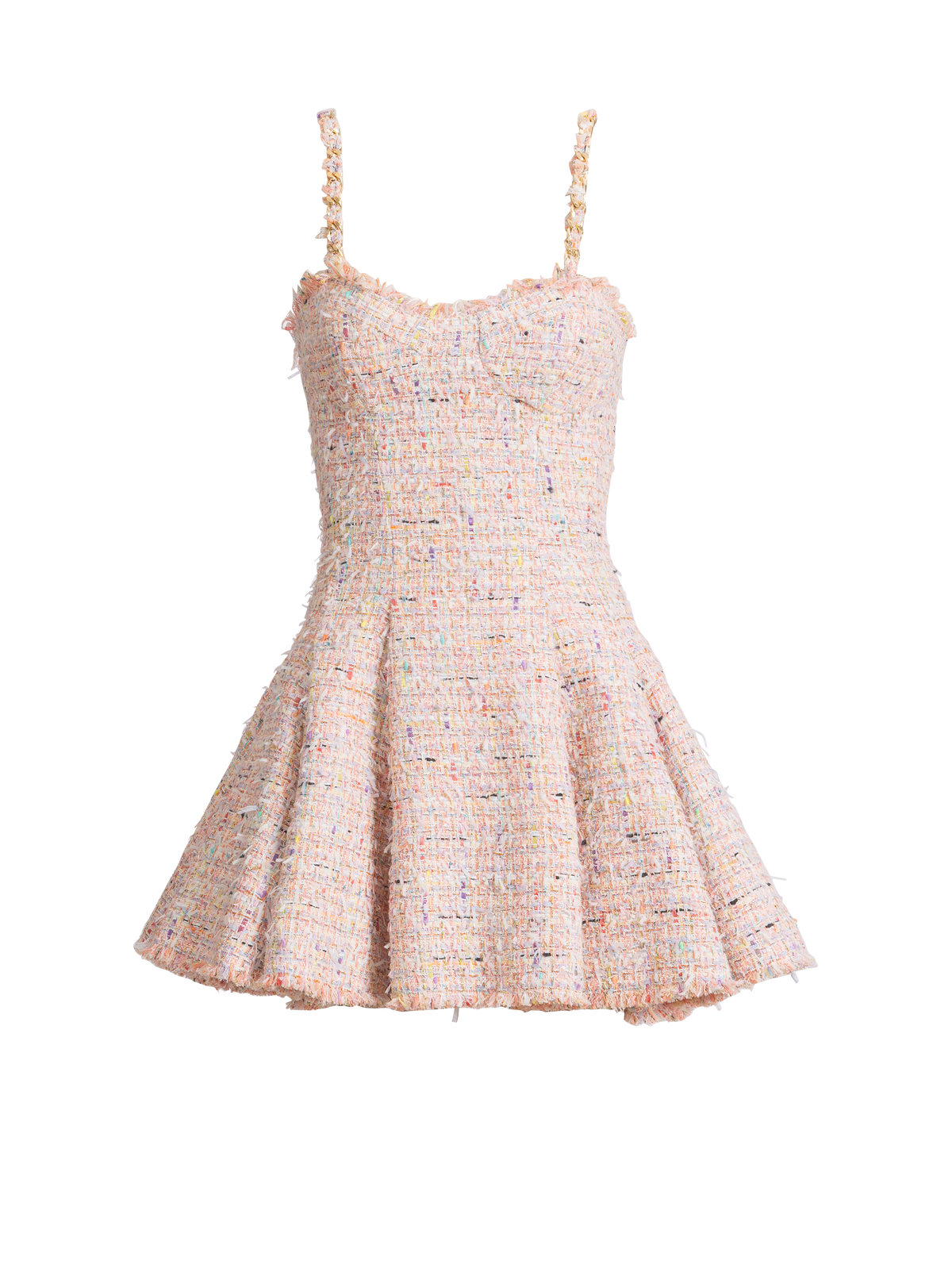 Flared Tweed Dress
