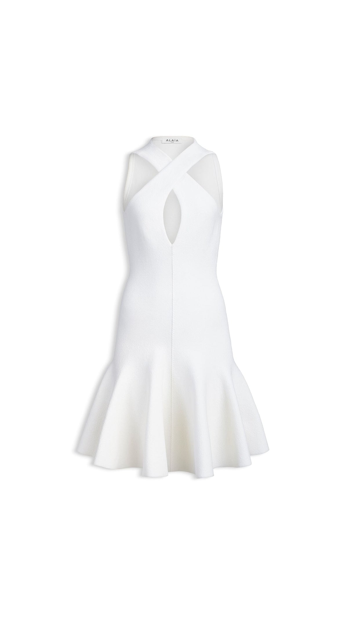 Cross-front Knit Dress
