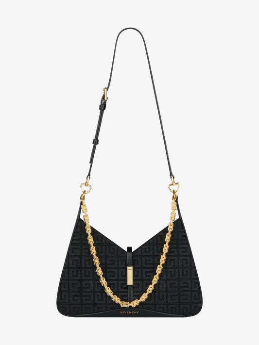 Small Cut Out bag In 4G Embroidery With Chain