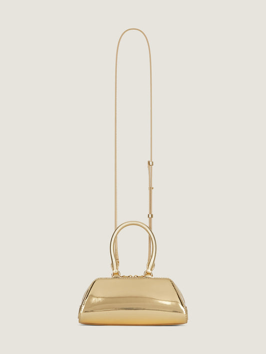 Mini Antigona East-west Bag In Laminated Leather