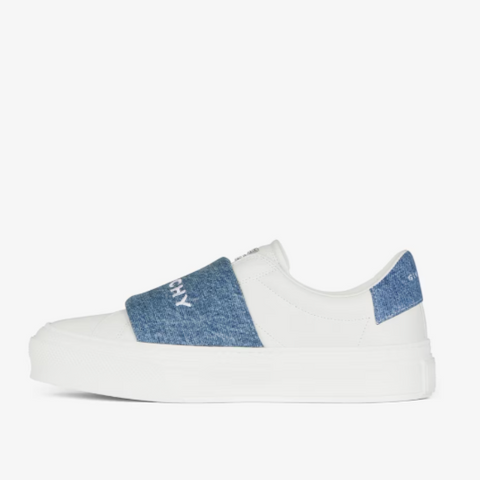 City Sport sneakers in leather with denim strap