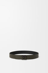 Reversible Anagram Belt In Supple Grained Calfskin
