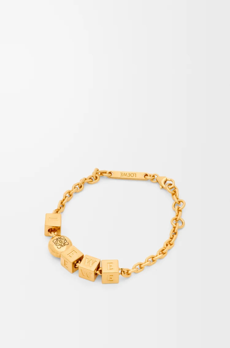 Pebble Cube Bracelet In Sterling Silver