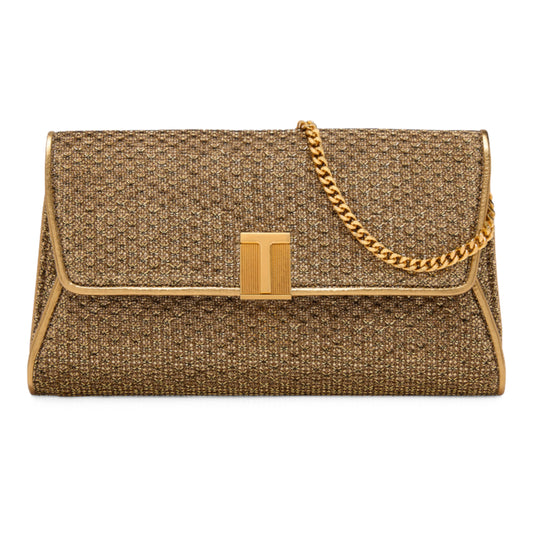 Textured Fabric Nobile Clutch