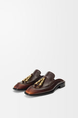 Edge Loafer Mule In Brushed-off Calfskin