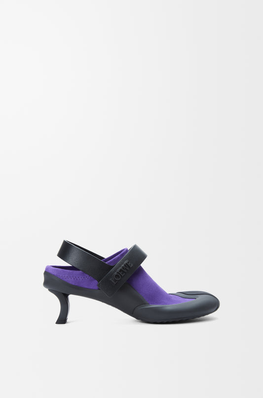 Dive Slingback In Stretch Suede