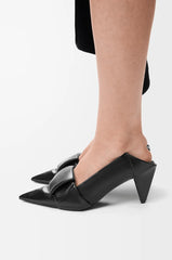 Origami Flap Back Pump In Lambskin