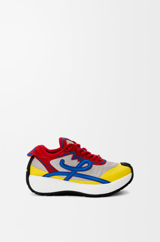 Pogo Sneaker In Technical Knit And Suede