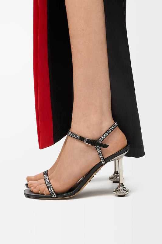 Toy Sandal In Suede And Strass