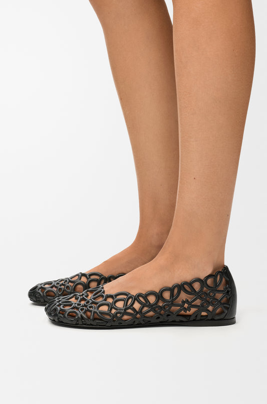 Petal Anagram Ballerina In Lambskin