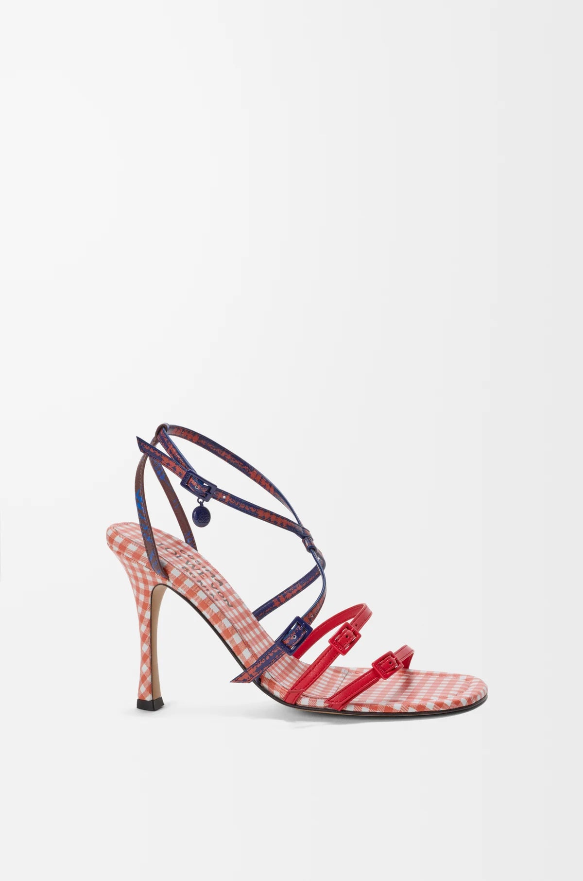 New Comic Sandal In Printed Nappa Lambskin