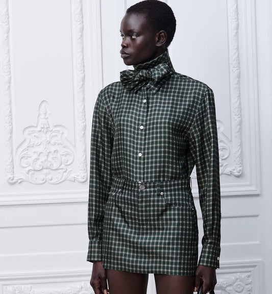 Blouse with Removable Bow Tie