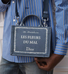 Mini Dior Book Tote with Strap