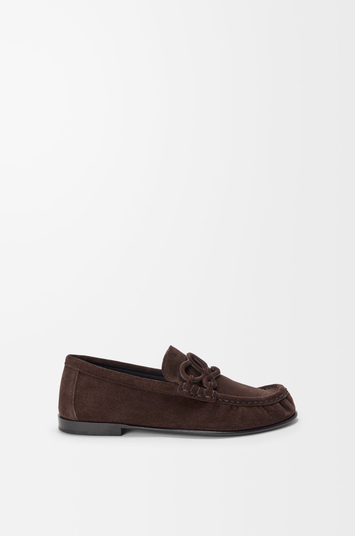 Double L Loafer In Suede Calfskin