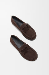 Double L Loafer In Suede Calfskin